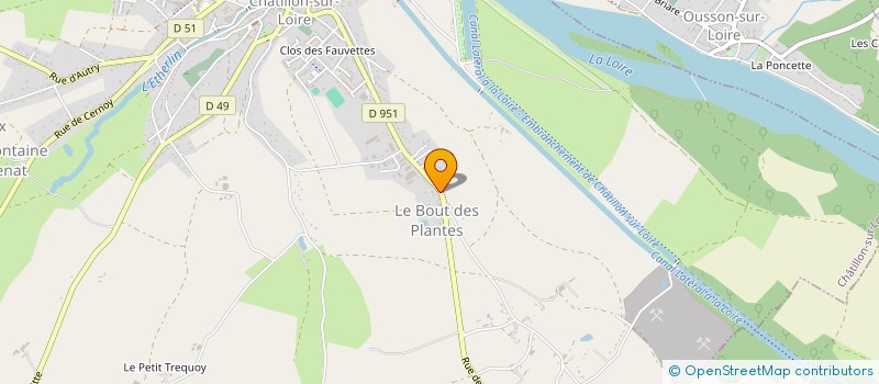 localisation de l'entreprise CYRELL à CHATILLON-SUR-LOIRE
