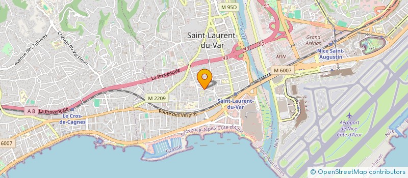 localisation de l'entreprise CYREON  SAINT-LAURENT-DU-VAR