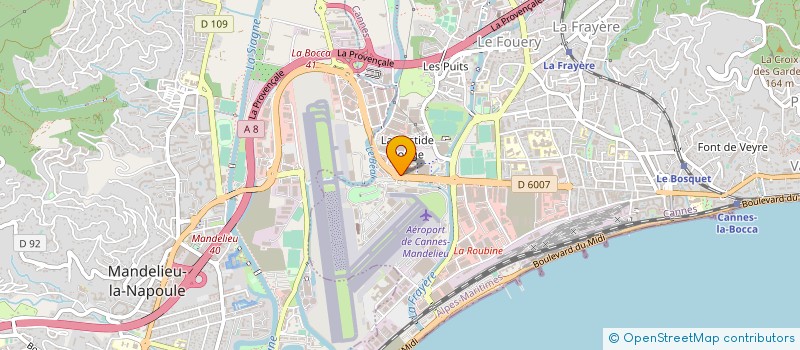 localisation de l'entreprise CYREVALEX à CANNES