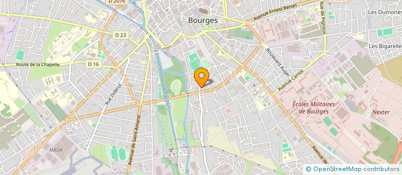 localisation de l'entreprise CYRHOC  BOURGES