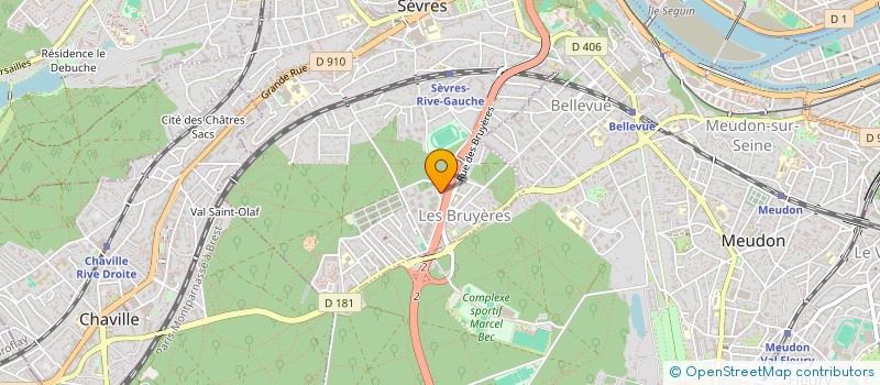 localisation de l'entreprise CYRIACUS CONSULTING à SEVRES