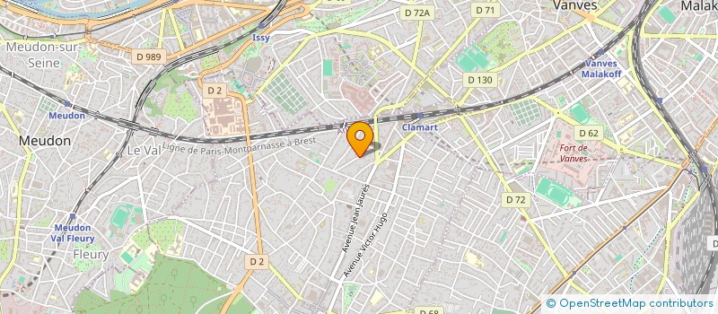 localisation de l'entreprise CYRIAD à CLAMART