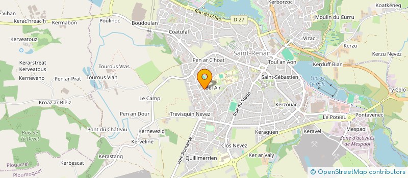 localisation de l'entreprise CYRIANNE  SAINT RENAN