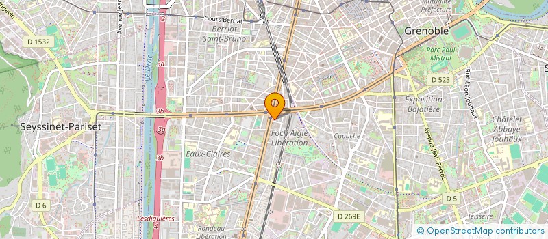 localisation de l'entreprise CYRIELLE DEMEURE-GAELLE BOURGEOIS - HUISSIERS DE JUSTICE ASSOCIES à GRENOBLE