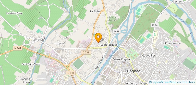 localisation de l'entreprise CYRIELLE L ORPHELIN DU PARADIS à COGNAC