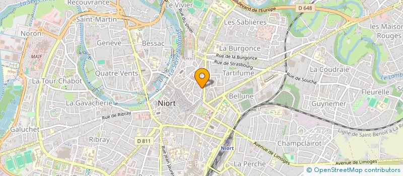 localisation de l'entreprise CYRIENNE  NIORT