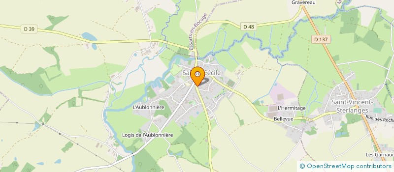 localisation de l'entreprise CYRIL CHAIGNEAU à SAINTE-CECILE
