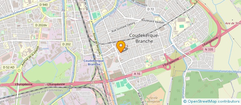 localisation de l'entreprise CYRIL D ENTREPRISE  COUDEKERQUE-BRANCHE