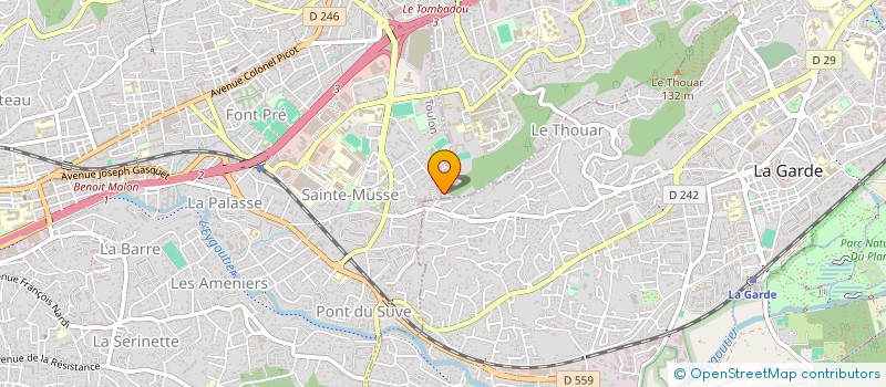 localisation de l'entreprise CYRIL DIFFUSION  TOULON