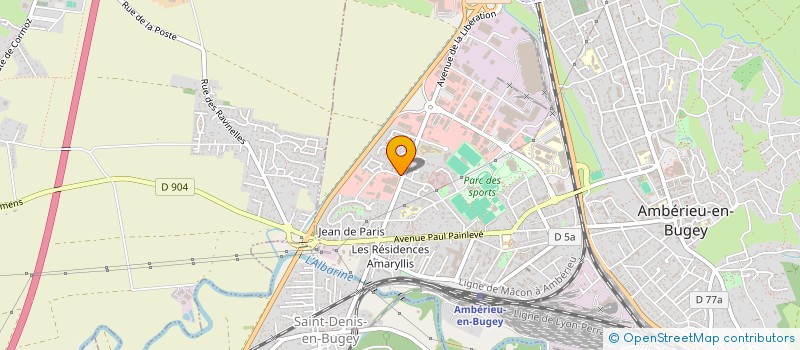 localisation de l'entreprise CYRIL ET HEDI CAMPING-CAR  AMBERIEU-EN-BUGEY