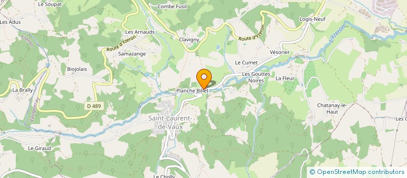 localisation de l'entreprise CYRIL LAFAURIE  VAUGNERAY