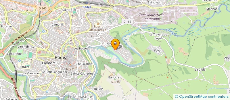 localisation de l'entreprise CYRIL REY BATI-SERVICES  RODEZ