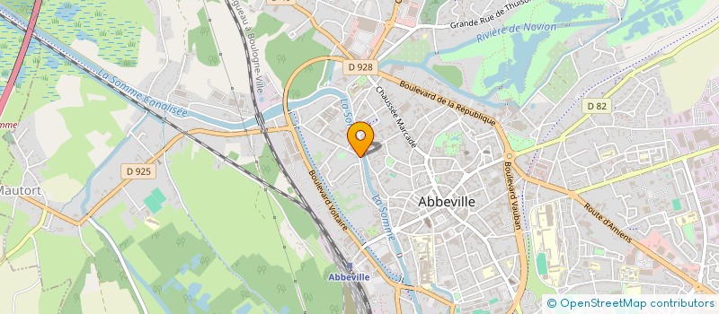 localisation de l'entreprise CYRIL THIENPONT IMMOBILIER à ABBEVILLE