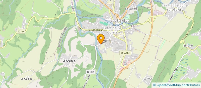 localisation de l'entreprise CYRIL VERMEIRE  ENTRE-DEUX-GUIERS