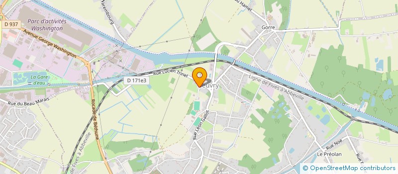 localisation de l'entreprise CYRILLE ET SYLVANIE  BEUVRY