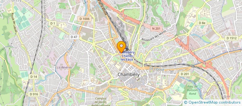 localisation de l'entreprise CYRILLE GAIDIOZ IMMOBILIER à CHAMBERY