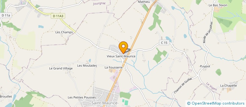 localisation de l'entreprise CYRILLE PEINTURE à SAINT-MAURICE-LES-BROUSSES