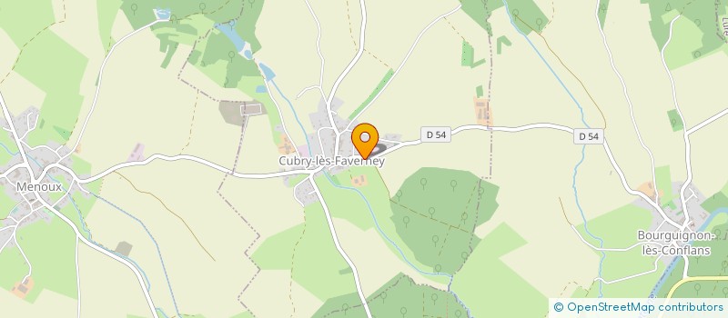 localisation de l'entreprise CYRILLE POTARD à CUBRY-LES-FAVERNEY