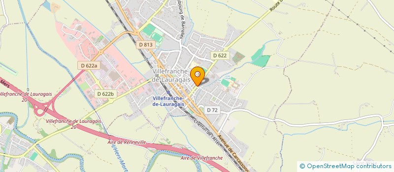 localisation de l'entreprise CYRILLE RAMONAGE  VILLEFRANCHE DE LAURAGAIS