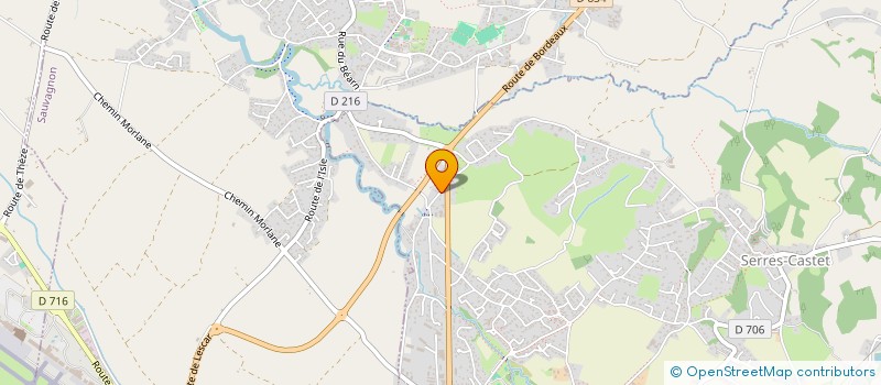 localisation de l'entreprise CYRILLYS 64 à SERRES-CASTET