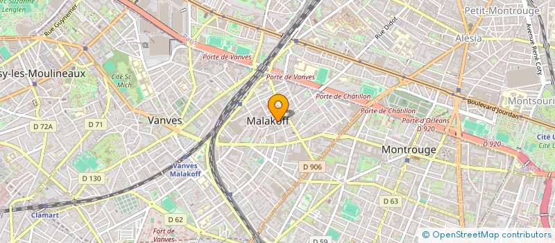 localisation de l'entreprise CYRILOR à MALAKOFF