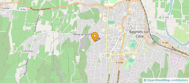 localisation de l'entreprise CYRILOU  BAGNOLS-SUR-CEZE