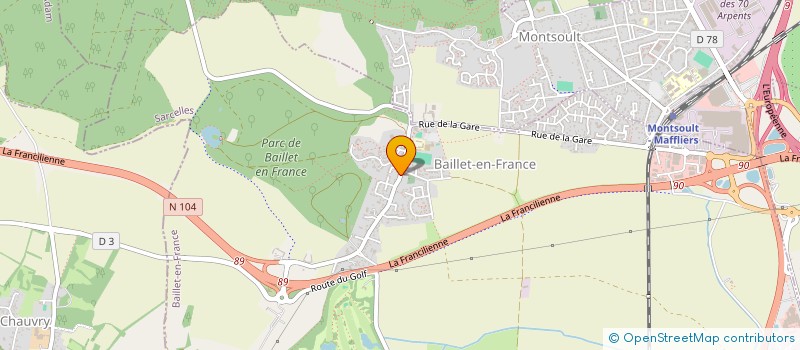 localisation de l'entreprise CYRINE K à BAILLET-EN-FRANCE