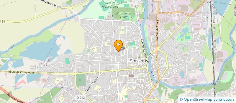 localisation de l'entreprise CYRISA à SOISSONS
