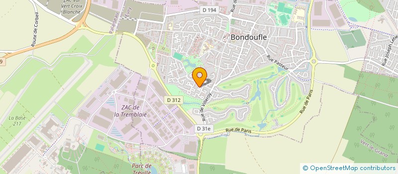 localisation de l'entreprise CYRJEM à BONDOUFLE