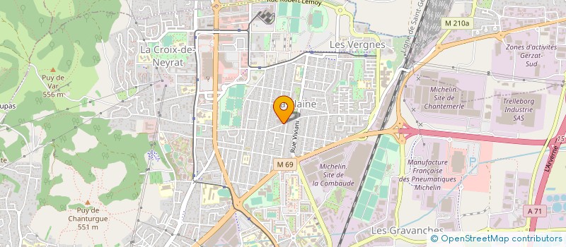 localisation de l'entreprise CYRJUL à CLERMONT-FERRAND
