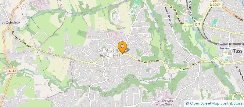 localisation de l'entreprise CYRLINE  SAINT-GENIS-LES-OLLIERES