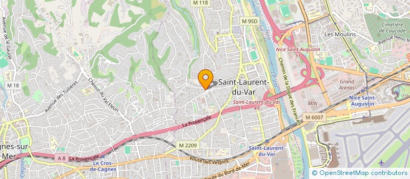 localisation de l'entreprise CYRNOS HOME à SAINT-LAURENT-DU-VAR