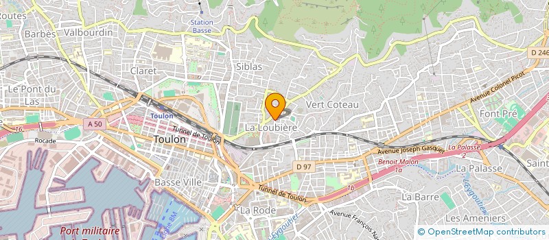 localisation de l'entreprise CYROLANA  TOULON