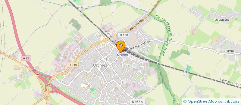 localisation de l'entreprise CYRPIZZA  ORCHIES