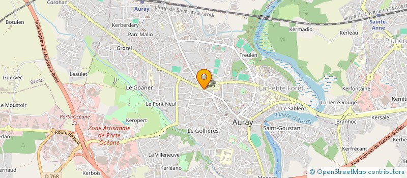 localisation de l'entreprise CYRTOM à AURAY