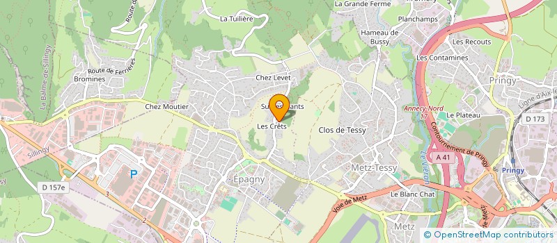 localisation de l'entreprise CYRUS  EPAGNY METZ-TESSY