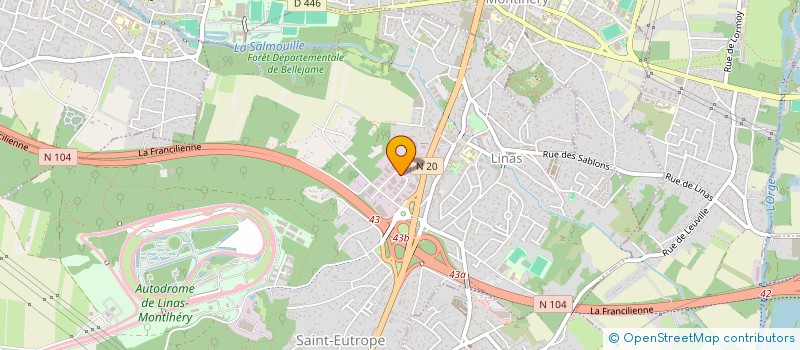 localisation de l'entreprise CYRUS à LINAS