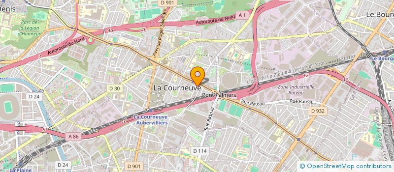 localisation de l'entreprise CYS à LA COURNEUVE