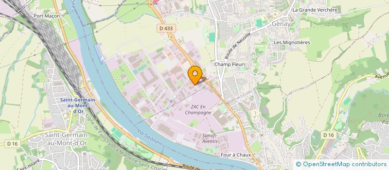 localisation de l'entreprise CYSALYS TECHNOLOGIES  GENAY