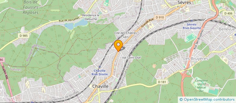 localisation de l'entreprise CYSKA à CHAVILLE