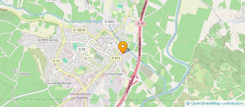 localisation de l'entreprise CYSS DEVELOPMENT à PEZENAS