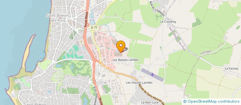 localisation de l'entreprise CYSTCORE à SAINT BREVIN LES PINS
