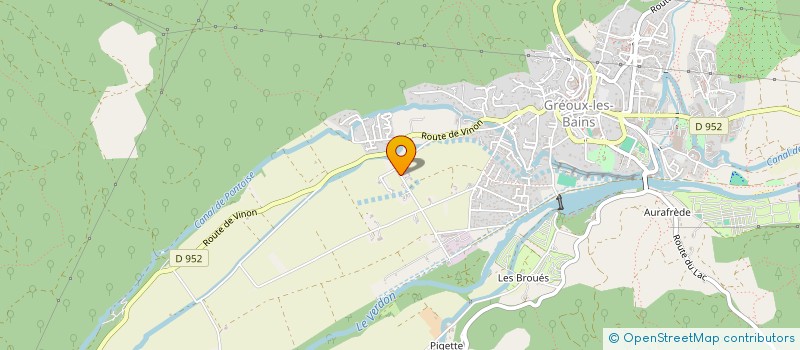 localisation de l'entreprise CYSTES DE PROVENCE  GREOUX-LES-BAINS