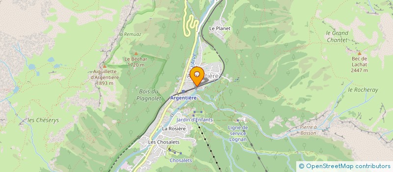 localisation de l'entreprise CYT AU SOMMET à CHAMONIX-MONT-BLANC