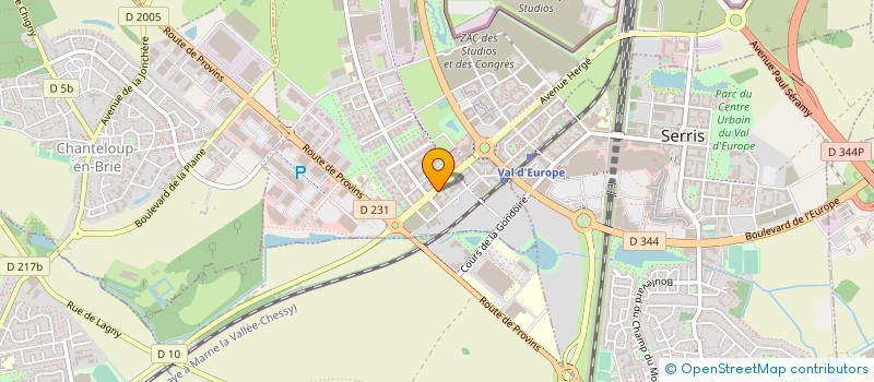localisation de l'entreprise CYTECK à MONTEVRAIN