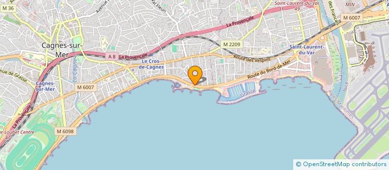 localisation de l'entreprise CYTHIARIS à CAGNES-SUR-MER