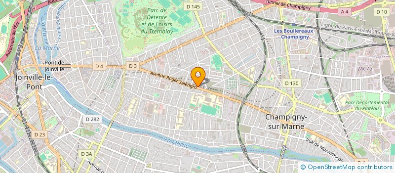 localisation de l'entreprise CYTHO  CHAMPIGNY-SUR-MARNE