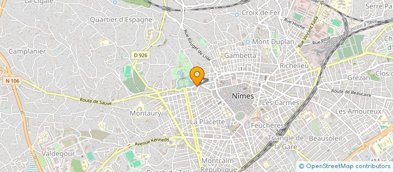 localisation de l'entreprise CYTIA II  NIMES