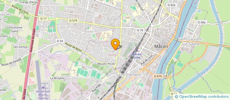 localisation de l'entreprise CYTINE COIFFURE à MACON