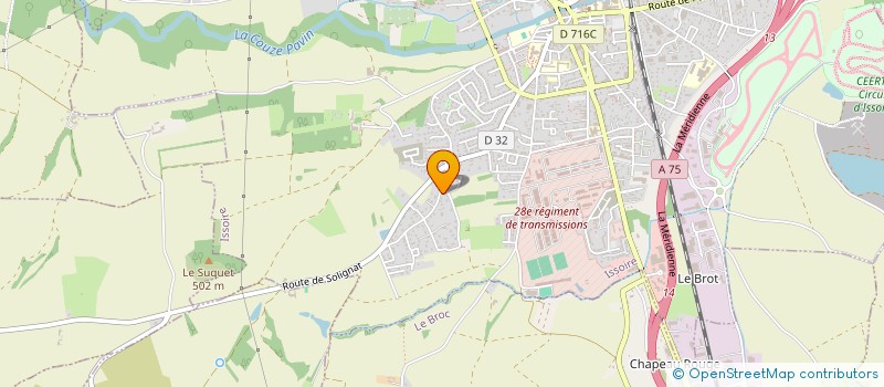 localisation de l'entreprise CYTISUS  ISSOIRE